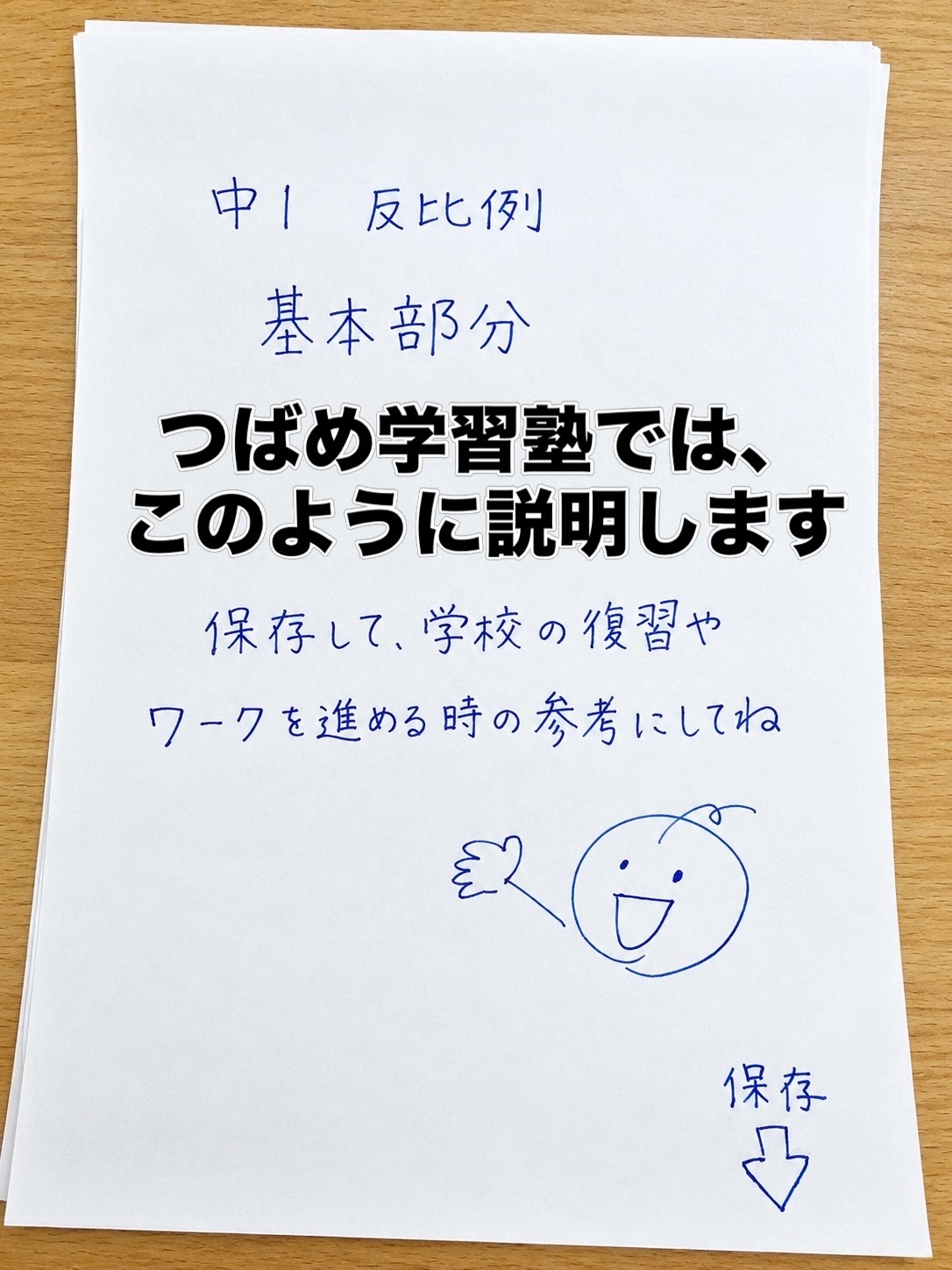 関数:「反比例」~つばめ式指導法 967E8954-B10E-4328-9F29-E0B2E5E46A3E